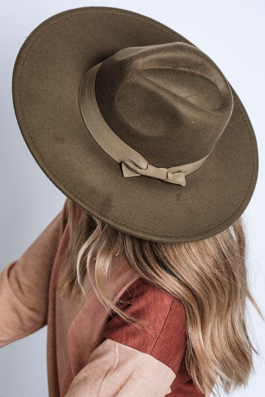 Classic Wide Brim Fedora Hat