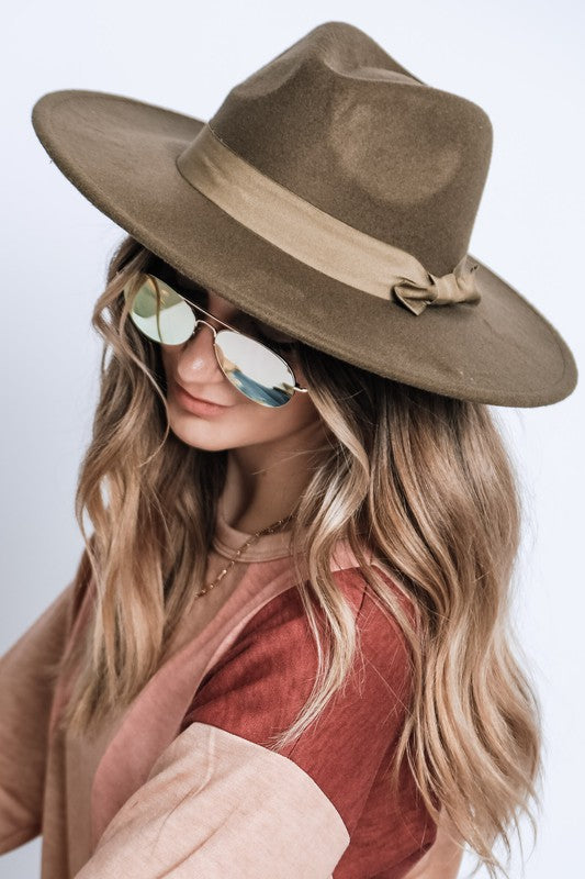 Classic Wide Brim Fedora Hat