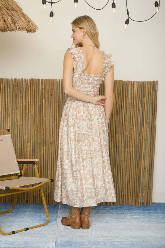 Seaside Garden Midi Dress