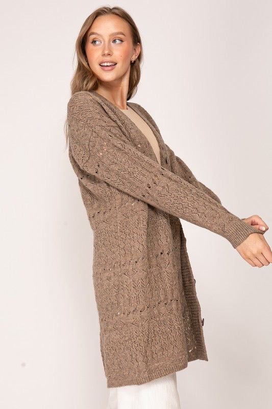Dainty Pointelle Cardigan