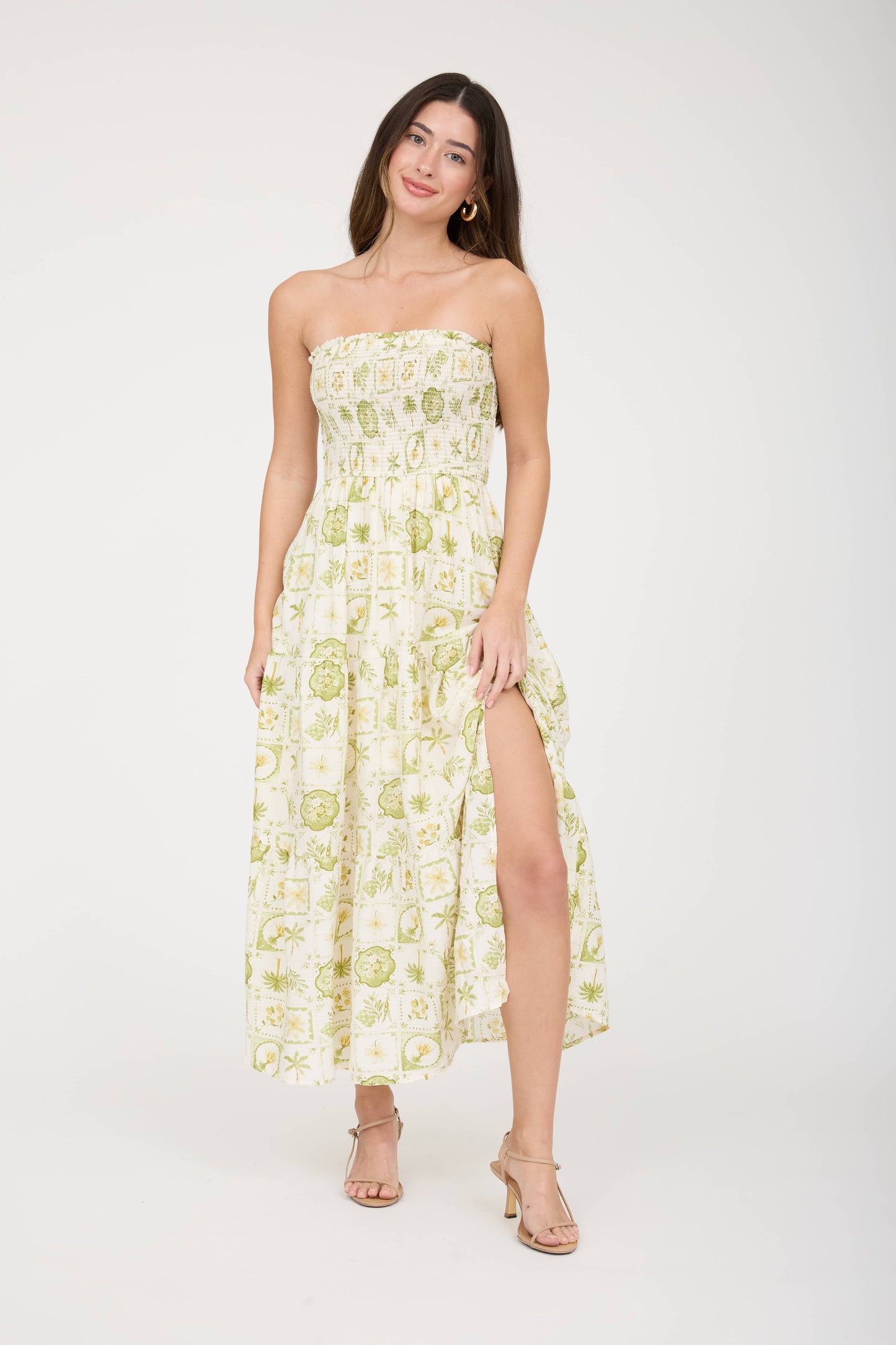 Citrus Grove Midi Dress