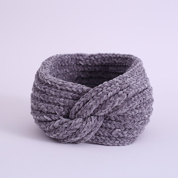 Cozy Chenelle style yarn headband