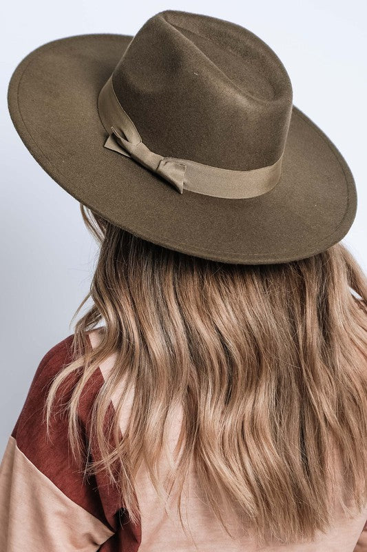 Classic Wide Brim Fedora Hat