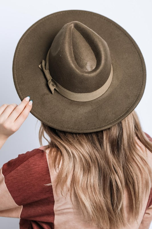 Classic Wide Brim Fedora Hat