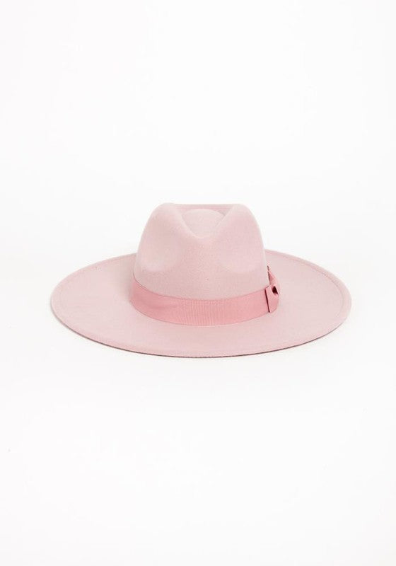 Classic Wide Brim Fedora Hat