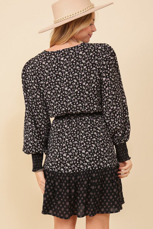 Boho Wrap Dress [black]