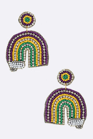 Mardi Gras Earrings