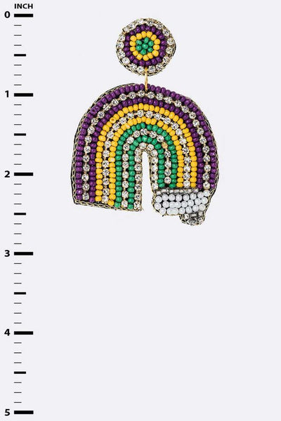 Mardi Gras Earrings