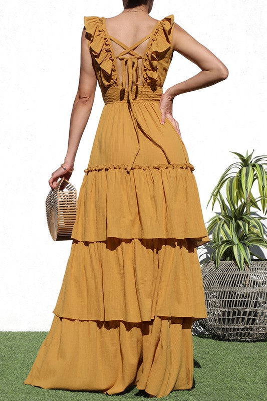 Kasi Maxi Dress [mustard]