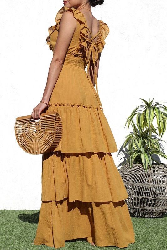 Kasi Maxi Dress [mustard]