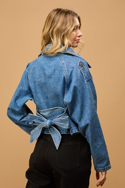 Denim Trench Jacket