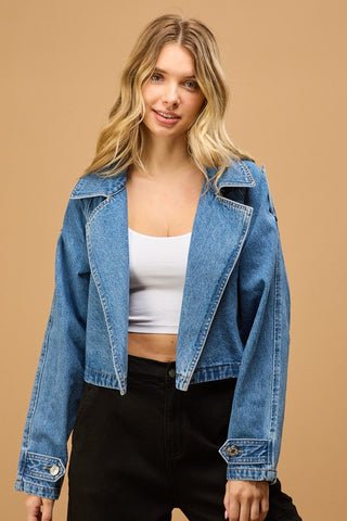 Denim Trench Jacket