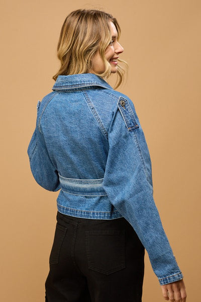 Denim Trench Jacket