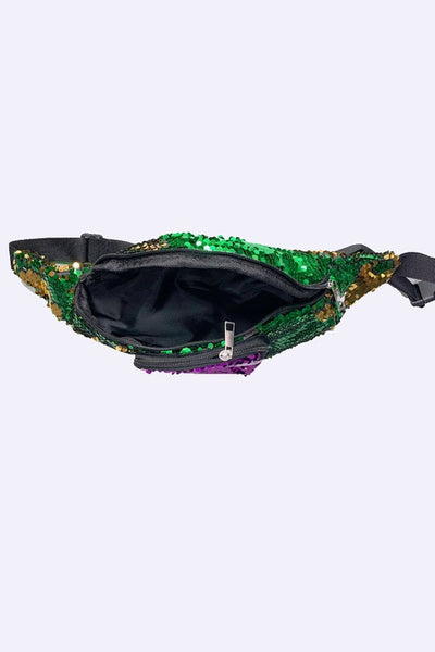 Mardi Gras Sequin Belt Bag Fanny Pack