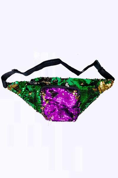 Mardi Gras Sequin Belt Bag Fanny Pack