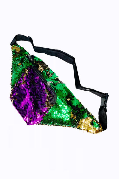 Mardi Gras Sequin Belt Bag Fanny Pack