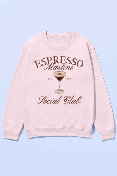 Espresso Martini Social Club Oversized Sweatshirt