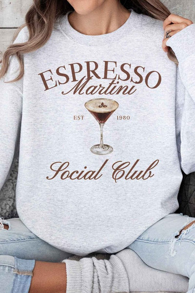 Espresso Martini Social Club Oversized Sweatshirt