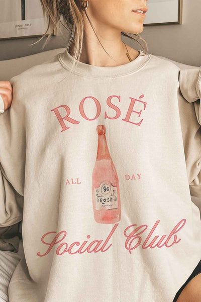 Rose Social Club Oversized Sweatshirt