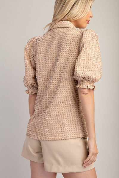 Mindy Blouse Top [taupe]