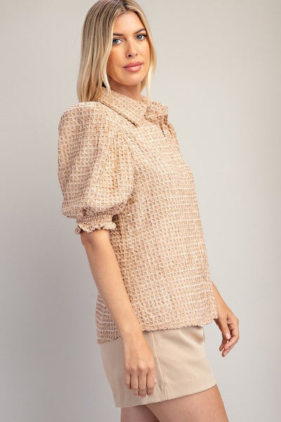 Mindy Blouse Top [taupe]