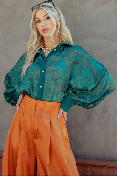 Garden Goddess Top [green]