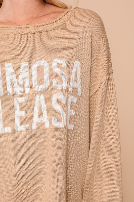 Mimosas Please Sweater [beige/ivory]