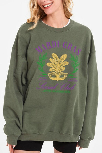 Mardi Gras Social Club Graphic Sweatshirt