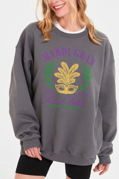 Mardi Gras Social Club Graphic Sweatshirt