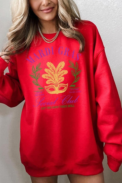 Mardi Gras Social Club Graphic Sweatshirt