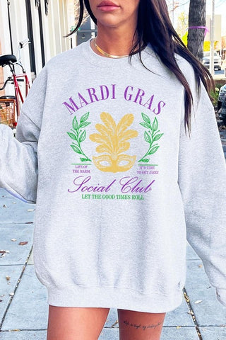 Mardi Gras Social Club Graphic Sweatshirt