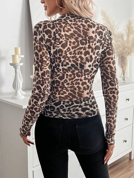 Peaches Mesh Top [brown]