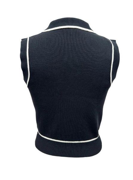 Bambina Vest [black/white]