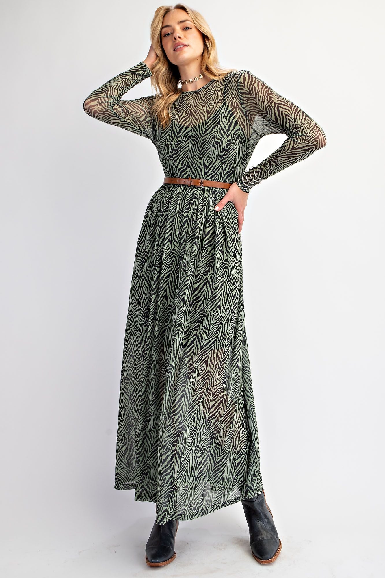 Going Wild Mesh Maxi
