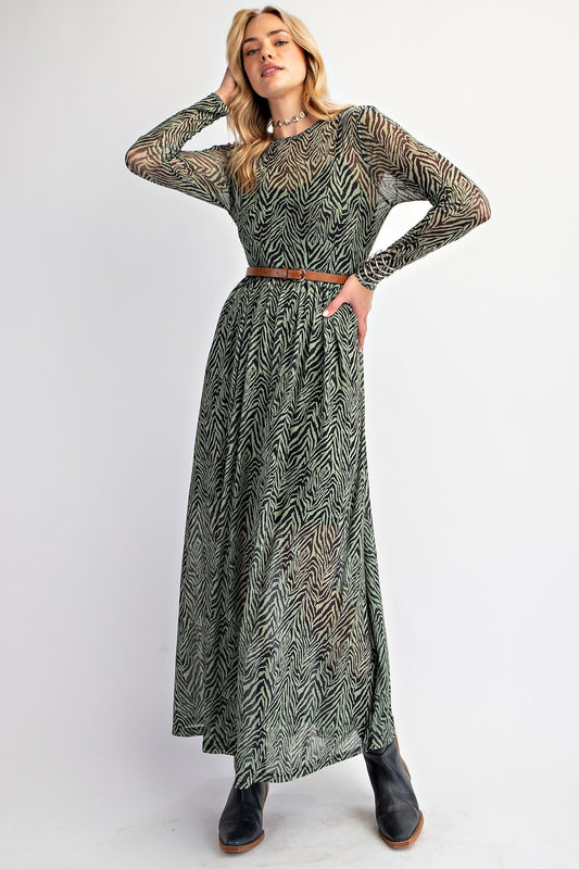 Going Wild Mesh Maxi