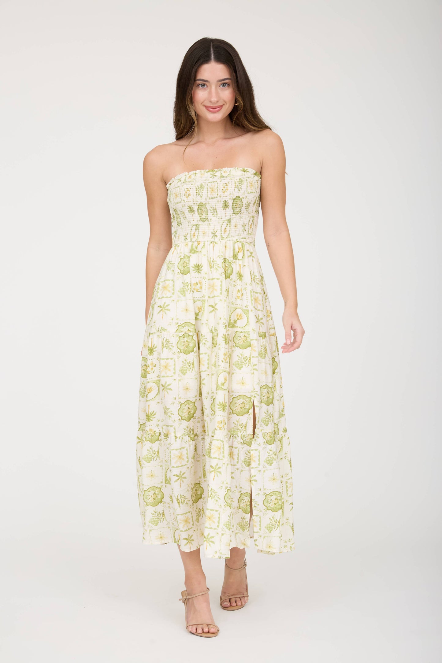 Citrus Grove Midi Dress