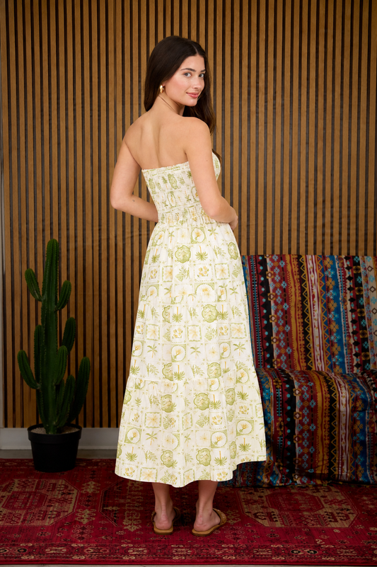 Citrus Grove Midi Dress