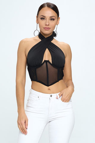 Aura Crop Top [black]