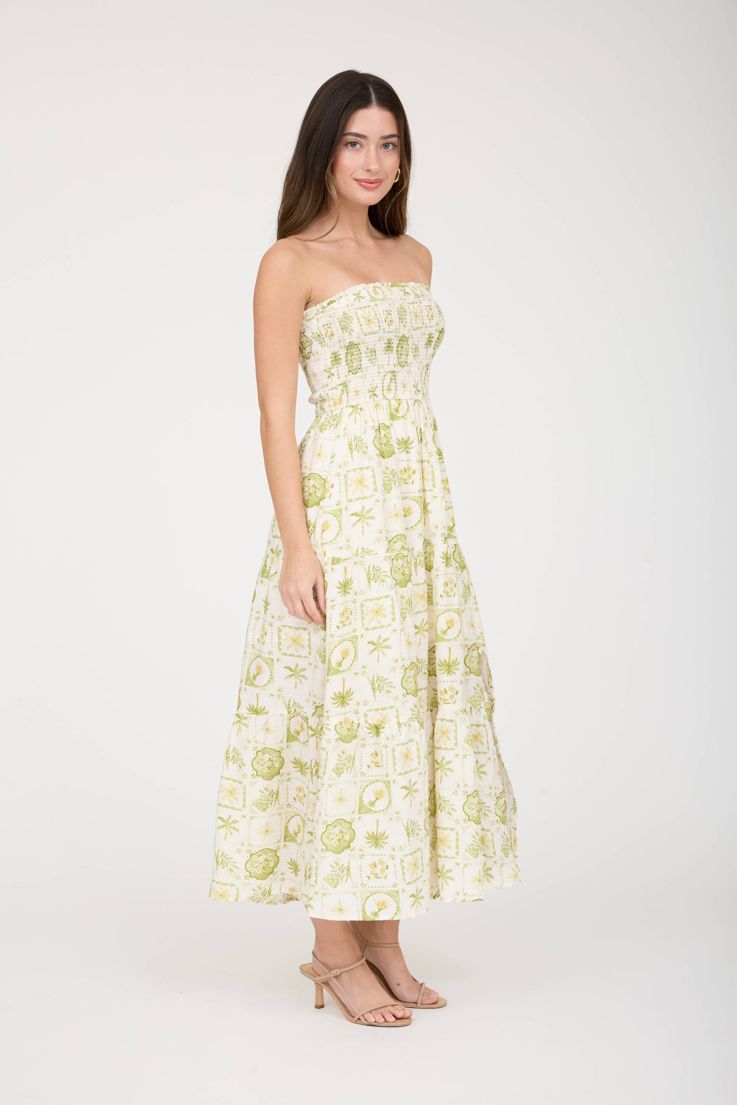 Citrus Grove Midi Dress