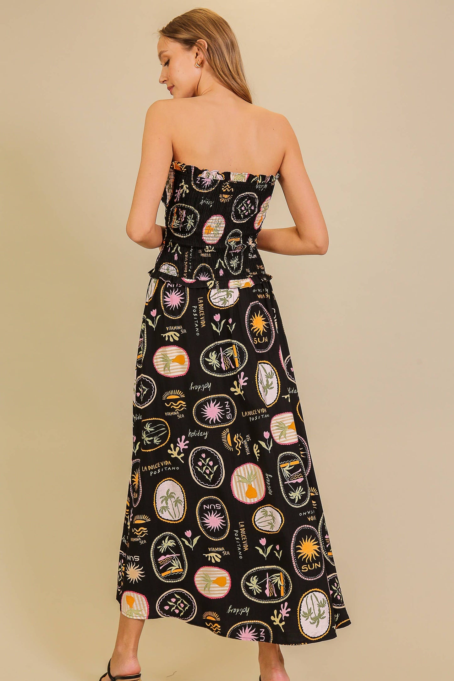 La Dolce Vita Strapless Maxi Dress
