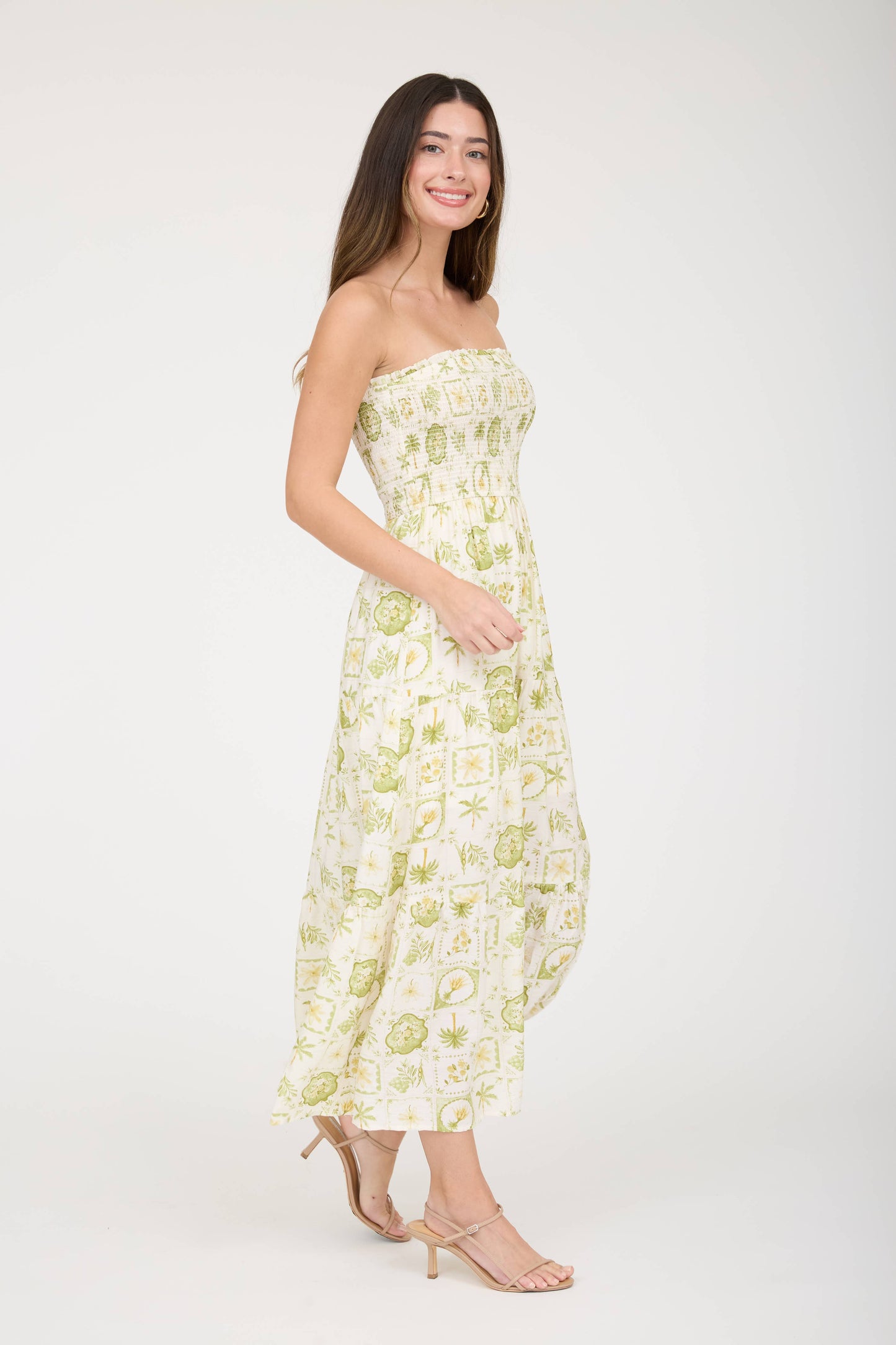 Citrus Grove Midi Dress