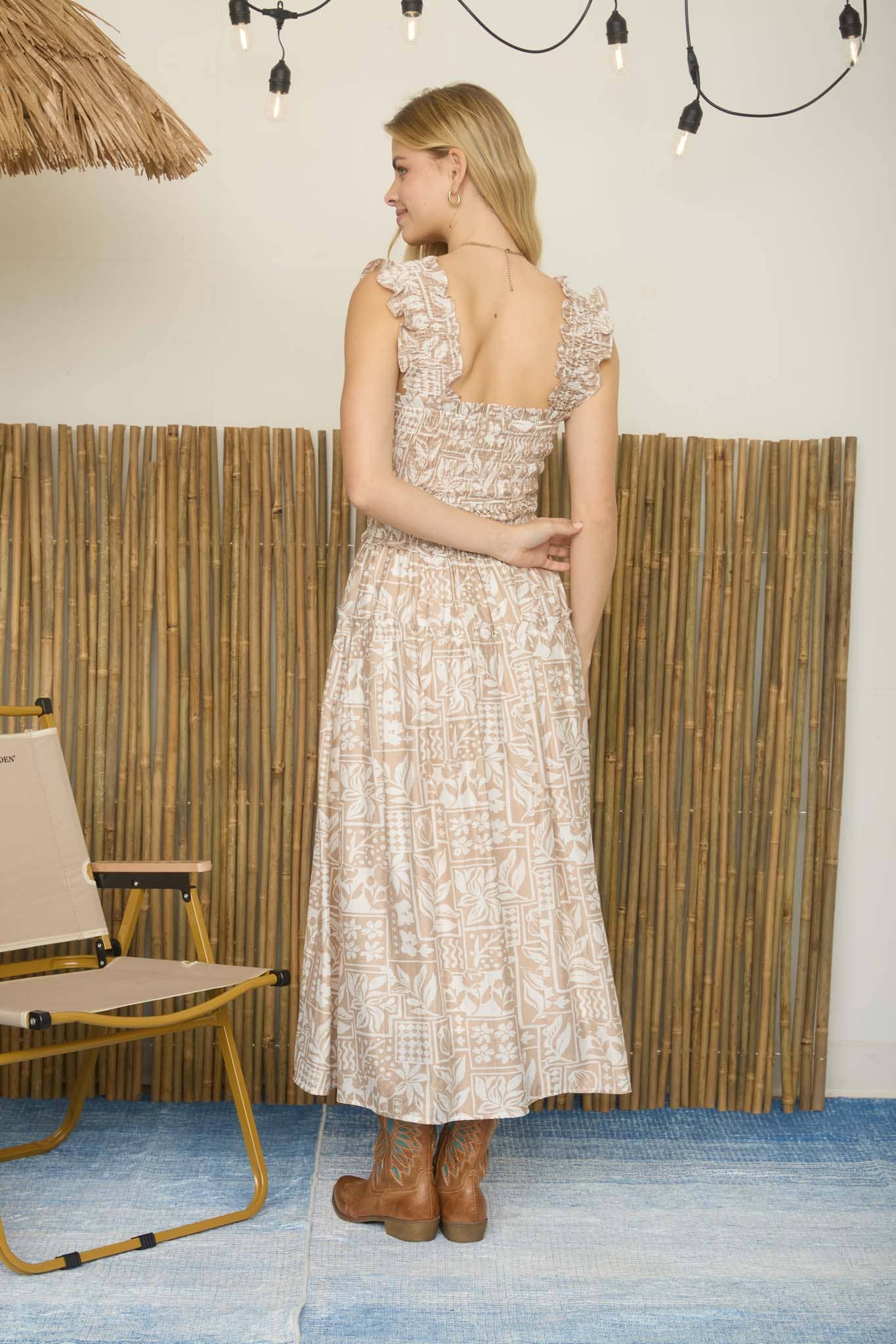 Seaside Garden Midi Dress