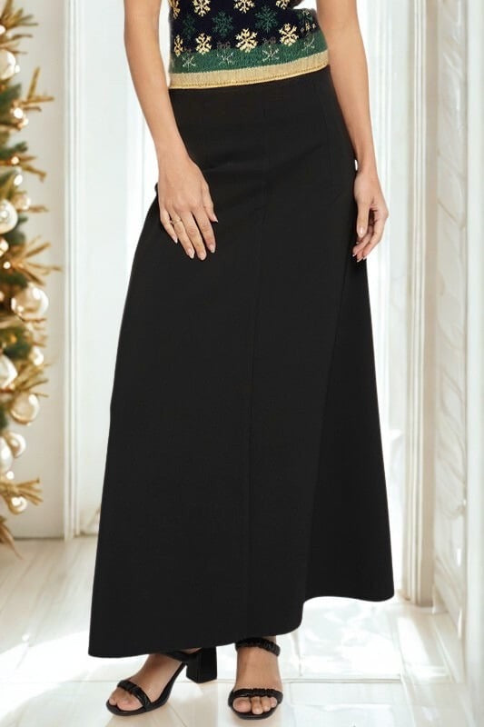 She’s a Classic A-Line Midi Skirt