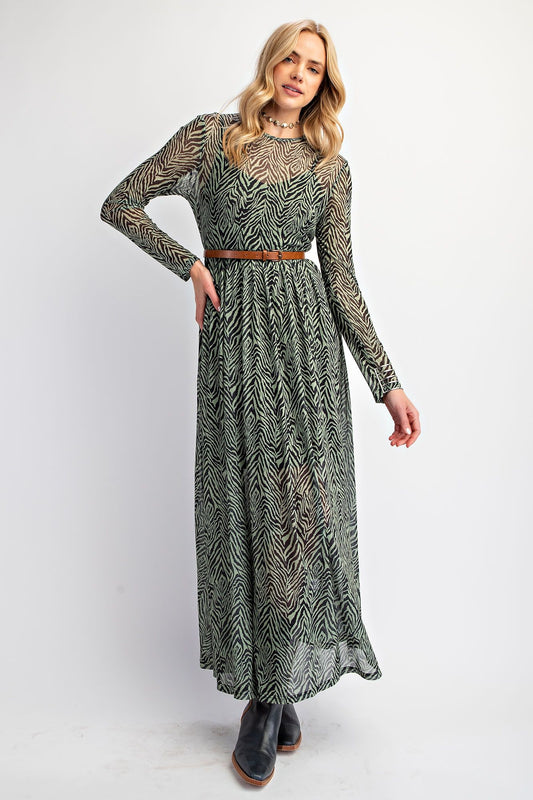 Going Wild Mesh Maxi