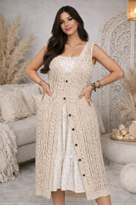 Isla Soleil Crochet Duster