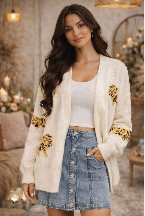 Tiger Cozy Cardigan [cream]