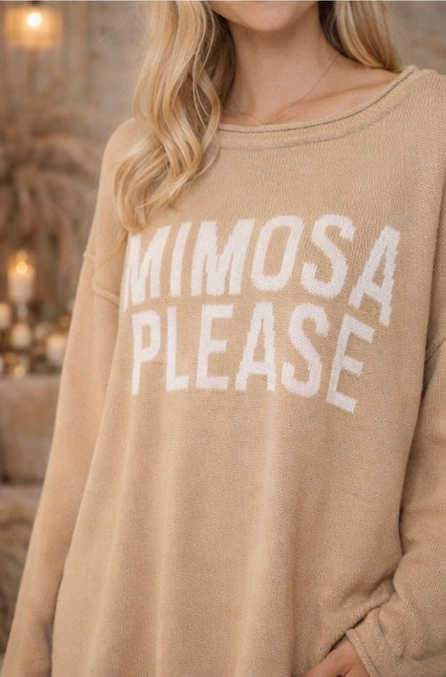 Mimosas Please Sweater [beige/ivory]