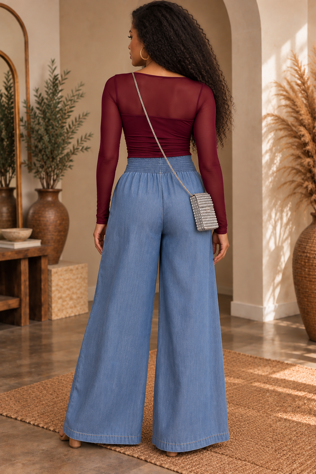 After Hours Ruched Mesh Top [olive]