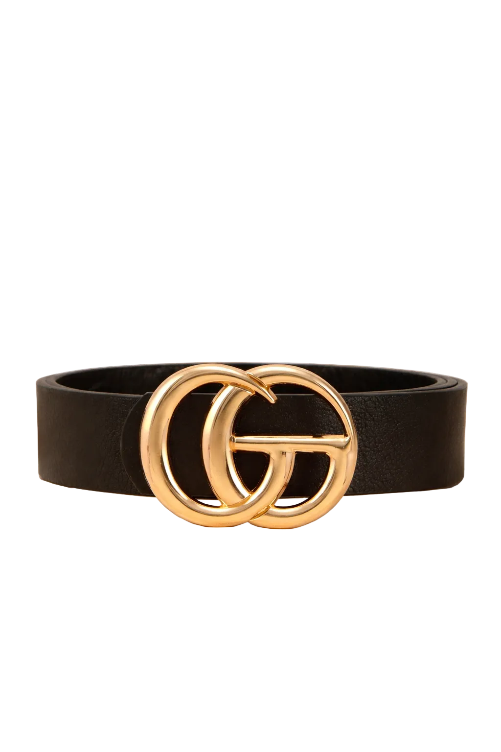 Classic Vegan Leather Belt with GO Buckle