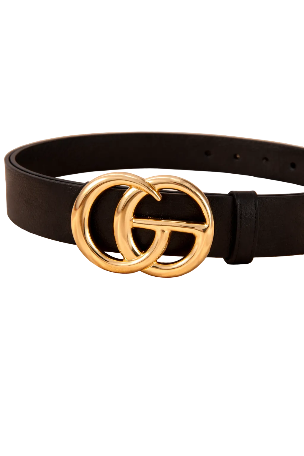 Classic Vegan Leather Belt with GO Buckle